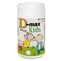 D-MAX Kids 10 µg Birnen-Geschmack Kautabletten