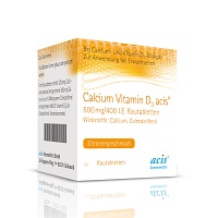 CALCIUM VITAMIN D3 acis 500 mg/400 I.E. Kautabl. - 100Stk - Für Haut, Haare & Knochen