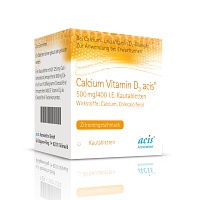 CALCIUM VITAMIN D3 acis 500 mg/400 I.E. Kautabl. - 120Stk - Für Haut, Haare & Knochen