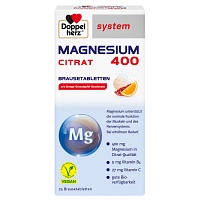 DOPPELHERZ Magnesium 400 Citrat system Brausetabl. - 24Stk - Doppelherz® System