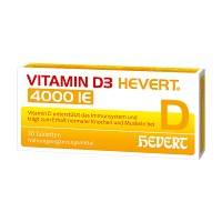 VITAMIN D3 HEVERT 4.000 I.E. Tabletten - 30Stk - Calcium & Vitamin D3