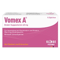 VOMEX A Kinder-Suppositorien 40 mg - 5Stk