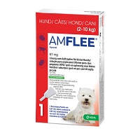 AMFLEE 67 mg Spot-on Lsg.f.kleine Hunde 2-10kg - 3Stk - Zecken, Flöhe & Co.