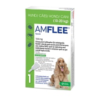 AMFLEE 134 mg Spot-on Lsg.f.mittelgr.Hunde 10-20kg - 3Stk - Zecken, Flöhe & Co.