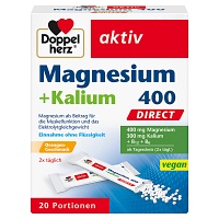 DOPPELHERZ Magnesium+Kalium DIRECT Portionsbeutel - 20Stk - Mineralstoffe & Vitamine