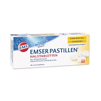 EMSER Pastillen ohne Menthol zuckerfrei - 30Stk - Halsschmerzen