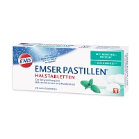 EMSER Pastillen mit Mentholfrische zuckerfrei - 30Stk - Abwehr, Husten & Halsschmerzen