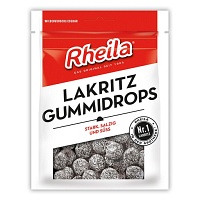RHEILA Lakritz Gummidrops mit Zucker - 90g - Rheila®