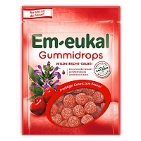EM-EUKAL Gummidrops Wildkirsche-Salbei zuckerhalt. - 90g - Bonbons