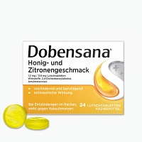 DOBENSANA Honig- u.Zitronengeschm.1,2mg/0,6mg Lut. - 24Stk - Halsschmerzen