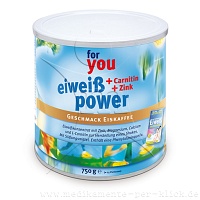FOR YOU eiweiß power Eiskaffee Pulver - 750g