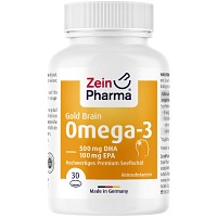 OMEGA-3 GOLD Gehirn DHA 500mg/EPA 100mg Softgelkap - 30Stk