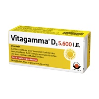 VITAGAMMA D3 5.600 I.E. Vitamin D3 NEM Tabletten - 50Stk - Calcium & Vitamin D3