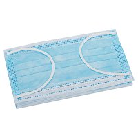MUNDSCHUTZ M.OHRBÜGEL latexfrei blau - 50Stk