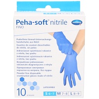 PEHA-SOFT nitrile fino Unt.Hands.unsteril pf S - 10Stk