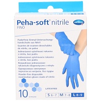 PEHA-SOFT nitrile fino Unt.Hands.unsteril pf L - 10Stk