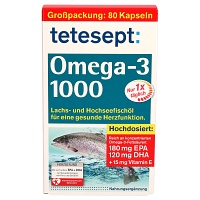 TETESEPT Omega-3 1000 Kapseln - 80Stk