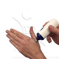 MINI VIBRATOR Massage m.3-Aufsätzen - 1Stk