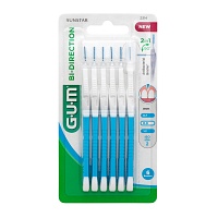 GUM Bi-Direction Interdentalb.0,9 mm blau - 6Stk - GUM