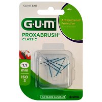 GUM Proxabrush Classic Ersatzbürsten 1,1 mm - 8Stk