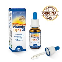 DR.JACOBS Vitamin D3K2 Öl 800 I.E.+20 µg D3+K2 TEI - 20ml - Abwehrkräfte