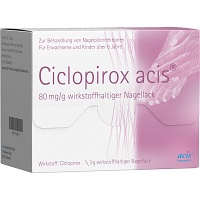 CICLOPIROX acis 80 mg/g wirkstoffhalt.Nagellack - 3g - Nagelpilz