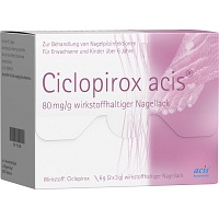 CICLOPIROX acis 80 mg/g wirkstoffhalt.Nagellack - 6g - Nagelpilz