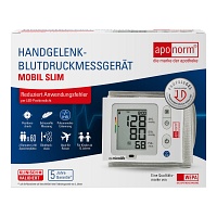 APONORM Blutdruckmessgerät Mobil Slim Handgelenk - 1Stk - Handgelenkgeräte