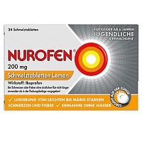 NUROFEN 200 mg Schmelztabletten Lemon - 24Stk - Grippe & Fieber