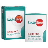 LACTOSTOP 5.500 FCC Tabletten Klickspender - 120Stk - Verdauungsenzyme