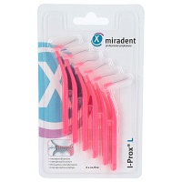 MIRADENT Interdentalbürste I-Prox L 0,4 mm pink - 6Stk - Interdentalreinigung