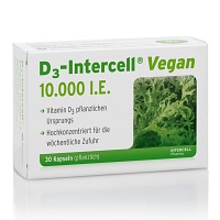 D3-INTERCELL vegan 10.000 I.E. Kapseln - 30Stk