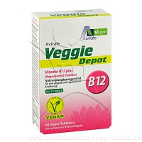 VEGGIE Depot Vitamin B12+Magnesium+Folsäure Tabl. - 60Stk - Vegan