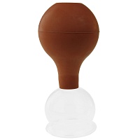PULOX Schröpfglas 5,2 cm braun - 1Stk