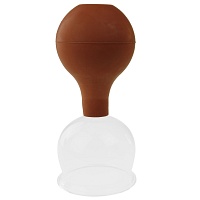PULOX Schröpfglas 6,2 cm braun - 1Stk