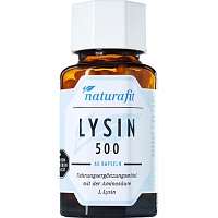 NATURAFIT Lysin 500 Kapseln - 60Stk