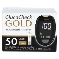 GLUCOCHECK GOLD Blutzuckerteststreifen - 50Stk