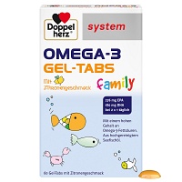 DOPPELHERZ Omega-3 Gel-Tabs family system - 60Stk - Alles für das Kind