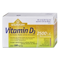 GESUNDFORM Vitamin D3 2.500 I.E. Vega-Caps - 100Stk