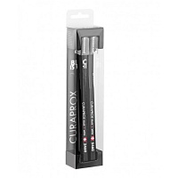BLACK IS WHITE Zahnbürsten Set black/black - 2Stk