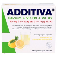 ADDITIVA Calcium+D3+K2 Granulat - 20Stk
