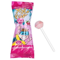 MIRADENT XyliPOP Lolli Zahnpflegelolli Erdbeere - 1X6g - Pflegeprodukte für Kinder