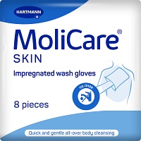 MOLICARE Skin Waschhandschuhe - 8Stk