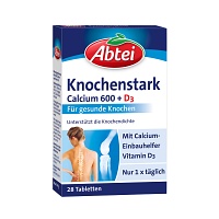 ABTEI Knochenstark Calcium 600+D3 Tabletten - 28Stk - Abtei®