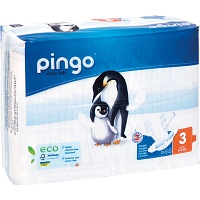 BIO WINDELN midi 4-9 kg Pinguin PINGO SWISS - 44Stk - Windeln