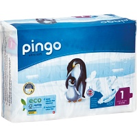 BIO WINDELN newborn 2-5 kg Pinguin PINGO SWISS - 27Stk - Windeln