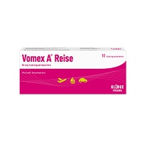 VOMEX A Reise 50 mg Sublingualtabletten - 10Stk - Für den Flug
