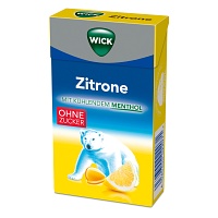 WICK Zitrone & nat.Menthol Bonb.o.Zucker Clickbox - 46g