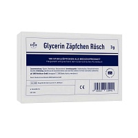 GLYCERIN ZÄPFCHEN Rösch 3 g gegen Verstopfung - 100Stk