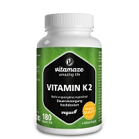 VITAMIN K2 200 µg hochdosiert vegan Tabletten - 180Stk - Vegan
